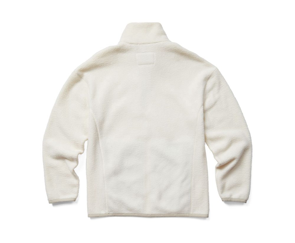Merrell Jackets White - Sherpa w/Snaps and Overlays Full Zip - Womens 39LNKHEMB